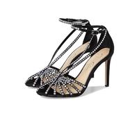 Jessica Simpson Jittale Sandales à talons hauts ornées pour femme, noir, 37.5 EU