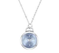 Jessica Simpson Montre collier pendentif pour femme, Argenté