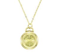 Jessica Simpson Montre collier pendentif pour femme, doré