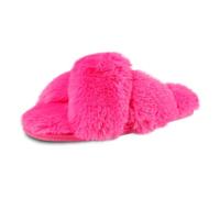 Jessica Simpson Pantoufles à enfiler en mousse à mémoire de forme pour femme, rose fluorescent, X-Large