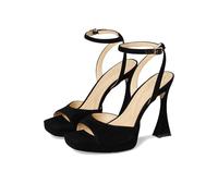 Jessica Simpson Sandales à talons compensés Jixte pour femme, noir, 38.5 EU