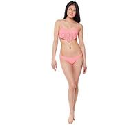 Jessica Simpson Women's Mix & Match Solid Eyelet Bikini Swimsuit Separates (Top & Bottom), Fizz Hipster, M