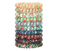 JessLab Élastiques à Cheveux en Spirale, 10Pcs Assortis Sans Trace, Mignon Plastique Bobines de Cheveux Queues de Cheval Supports, Accessoires No-Damage Filles Femmes