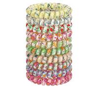 JessLab Élastiques à Cheveux en Spirale, 10Pcs Assortis Sans Trace, Mignon Plastique Bobines de Cheveux Queues de Cheval Supports, Accessoires No-Damage Filles Femmes