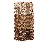 JessLab Élastiques Cheveux en Soie Satin, Lot de 10, Doux Sans Dommage Chouchous pour Queues de Cheval Filles Femmes, Mousseline de Soie