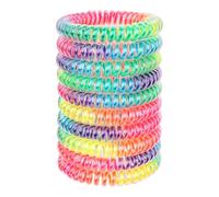 JessLab Élastiques En Spirale pour Femmes, Lot de 10, Sans Pli et Sans Dommage, pour Queues de Cheval et Bracelets, Accessoire pour Cheveux Filles