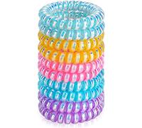 JessLab Élastiques En Spirale pour Femmes, Lot de 10, Sans Pli et Sans Dommage, pour Queues de Cheval et Bracelets, Accessoire pour Cheveux Filles