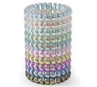 JessLab Élastiques En Spirale pour Femmes, Lot de 10, Sans Pli et Sans Dommage, pour Queues de Cheval et Bracelets, Accessoire pour Cheveux Filles
