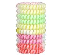JessLab Élastiques En Spirale pour Femmes, Lot de 10, Sans Pli et Sans Dommage, pour Queues de Cheval et Bracelets, Accessoire pour Cheveux Filles