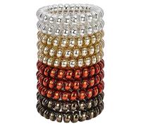 JessLab Élastiques En Spirale pour Femmes, Lot de 10, Sans Pli et Sans Dommage, pour Queues de Cheval et Bracelets, Accessoire pour Cheveux Filles