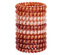 JessLab Élastiques En Spirale pour Femmes, Lot de 10, Sans Pli et Sans Dommage, pour Queues de Cheval et Bracelets, Accessoire pour Cheveux Filles