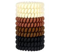 JessLab Élastiques En Spirale pour Femmes, Lot de 10, Sans Pli et Sans Dommage, pour Queues de Cheval et Bracelets, Accessoire pour Cheveux Filles