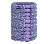 JessLab Élastiques pour Cheveux Tie-Dye pour Femmes, Bandes Élastiques Spirale Colorées, Sans Plis, Extensibles et Douces pour Tous Types De Cheveux, Pack de 10, Violet