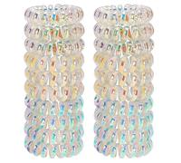 JessLab Élastiques Spirale Cheveux, 20Pcs Sans Pli et Sans Dommage, pour Queues de Cheval Cordon Téléphonique et Bracelet, Accessoire pour Cheveux Filles/Femmes Cadeau