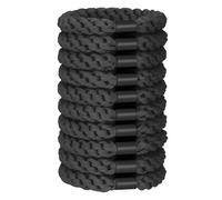 JessLab Ensemble de 10 élastiques pour Cheveux, Doux et élastiques sans Dommage pour Femmes Attaches pour Queue de Cheval Extensibles Accessoire pour Filles Femmes et Dames, Noir