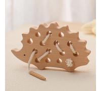 Jessruly Montessori Tableau d'activités en bois avec perles en bois de hêtre et pièces d'activité pour apprentissage précoce et éducation spéciale
