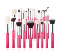 Jessup-Ensemble De Pinceaux De Maquillage,Brosses Professionnelles,Fond De Teint Synthétique Naturel,Mélange De Poudre,Fard À Barrage,T195,25 Pièces - Type [T195]-25pcs