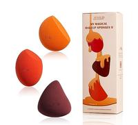 Jessup Éponges Maquillage, 3 pièces Set Éponges de Maquillage Fond de Teint pour Visage Doux Mélangeurs Maquillage Blender Correcteur Outils, SP013