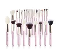 Jessup Makeup Brushes Set Professional 25pcs Pink Premium Natural Powder Foundation Foundshadow Melange de melange Coiffer Blusher Highser Brushe