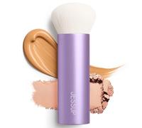 Jessup Pinceau Fond de Teint Professionnel pour Liquide, Crème et Poudre, Grand Pinceau Visage Dense pour Fini Naturel et Parfait, Violet Luxe AS004