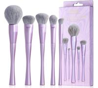 Jessup Pinceaux Maquillages Vi Lot De 5 Fibres Synthétiques Premium Pinceau De Maquillage Vi Pour Fond De Teint, Contour, Blush, Souligner Et Poudre, Violet T514
