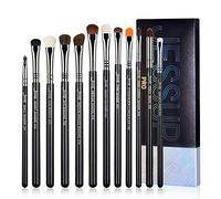 Jessup Pinceaux Maquillages Yeux pour Fard à Paupières,12 Pièces Set Pinceau Maquillage Professionnels Kit Pinceaux Maquillage Fards à Paupières Pinceau Anti-cernes Ombrage Fumeux,Noir T339
