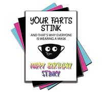 Jesting Jackass Carte d'anniversaire amusante sur le thème du verrouillage pour homme, femme, frère, fils, mari, petit ami, épouse, petite amie - C668