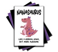 Jesting Jackass Nana Card Nanasaurus Carte d'anniversaire humoristique pour Nana Like A Normal Nana But More Awesome Best Nana C1019