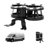 JESTOP Kit d'extension double de porte-gobelet amélioré pour Citroën Relay Fiat Ducato 07-24 - Adaptateur de porte-gobelet 2 en 1 avec base réglable - Pour boissons, collations, tasses, bouteilles