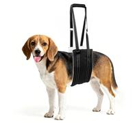 Jestrem Harnais de levage pour chien, réglable et confortable avec poignée pour grand chien, genouillère pour pattes arrière déchirées, pattes arrière faibles, aide les personnes âgées, blessées,