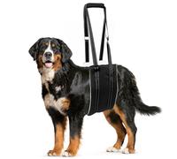 Jestrem Harnais de levage pour chien, réglable et confortable avec poignée pour grand chien, genouillère pour pattes arrière déchirées, pattes arrière faibles, aide les personnes âgées, blessées,