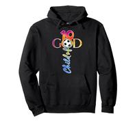 Jésus 10 Ans Enfant de Dieu Football 10e Anniversaire Sweat à Capuche