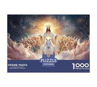 Jésus 1000 Piece Jigsaw Puzzle for Adults Family Challenge Toys Stress Relief Puzzle Cultivate The Spirit of Teamwork for Men, Women, Elders, Seniors 38x26cm/1000pcs