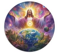 Jésus 1000 Piece Jigsaw Puzzle for Adults Family Challenge Toys Stress Relief Puzzle Cultivate The Spirit of Teamwork for Adults Gifts 1000pcs (67.5x67.5cm)