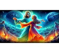 Jésus 1000 pièces Jeu éducatif détente Puzzle Papier recyclé Cadeau Amusant & Activité Maison pour Adultes 70x50cm/1000pcs