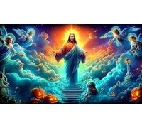 Jésus 1000 pièces Puzzle pour Adultes et Enfants de 12+ Ans Extremement Difficile Idée Cadeau Parfaite 38x52cm/1000pcs