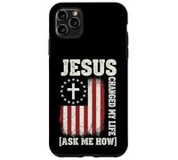 Jésus a changé ma Vie, Demandez-Moi Comment, Conception de Foi Patriotique Coque pour iPhone 11 Pro Max
