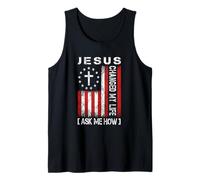 Jésus a changé ma Vie, Demandez-Moi Comment, Conception de Foi Patriotique Débardeur