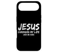 Jésus a changé ma Vie Demandez-Moi Comment la Foi des croyants chrétiens Coque pour iPhone Air
