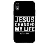 Jésus a changé ma Vie Demandez-Moi Comment la Foi en Christ est Une Source d'inspiration Coque pour iPhone XR