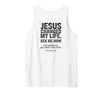 Jésus a changé ma Vie Demandez-Moi Comment Un Verset de la Bible chrétienne Débardeur