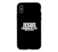 Jésus a changé ma Vie Demandez-Moi en Quoi Je suis chrétienne Coque pour iPhone X/XS