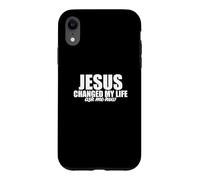 Jésus a changé ma Vie Demandez-Moi en Quoi Je suis chrétienne Coque pour iPhone XR