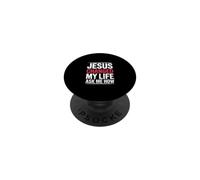 Jésus a changé ma Vie Demandez-Moi en Quoi Je suis chrétienne PopSockets PopGrip Adhésif