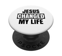 Jésus a changé ma Vie Demandez-Moi en Quoi la Bible de l'avocat de la Foi est audacieuse PopSockets PopGrip Adhésif
