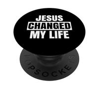 Jésus a changé ma Vie Demandez-Moi en Quoi la Bible de l'avocat de la Foi est audacieuse PopSockets PopGrip Adhésif
