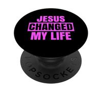 Jésus a changé ma Vie Demandez-Moi en Quoi la Bible de l'avocat de la Foi est audacieuse PopSockets PopGrip Adhésif