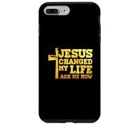 Jésus a changé ma vie et m'a demandé comment Faithcross, un dévot du Christ Coque pour iPhone 7 Plus/8 Plus