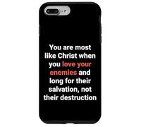 Jésus a Dit : « Aimez Vos Ennemis, Soyez comme Le Christ » (Luc 6, 27) Coque pour iPhone 7 Plus/8 Plus