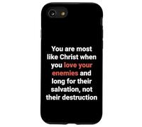 Jésus a Dit : « Aimez Vos Ennemis, Soyez comme Le Christ » (Luc 6, 27) Coque pour iPhone SE (2020) / 7/8